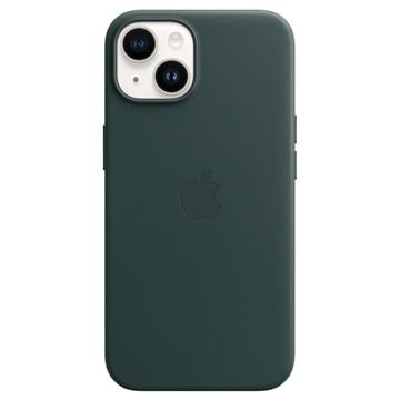 iPhone 14 Apple Nahkakuori MagSafella MPP53ZM/A - Metsänvihreä