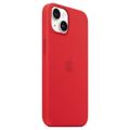 iPhone 14 Apple Silikonikuori MagSafella MPRW3ZM/A (Avoin pakkaus - Erinomainen) - Punainen