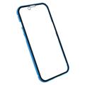 iPhone 14 Magneettikotelo Panssarilasi - 9H sella - Sininen