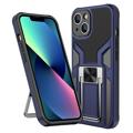 iPhone 14 Max Hybridikotelo Jalustalla Metallinen - Sininen