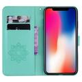 iPhone 14 Pöllö strassi lompakko tapauksessa - Syaani