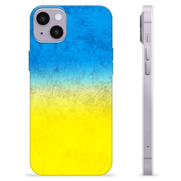 iPhone 14 Plus TPU Kotelo Ukrainan Lippu - Kaksisävyinen