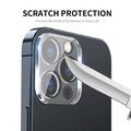 iPhone 14 Pro/14 Pro Max Hat Prince Kameralinssin Panssarilasi Suojus - Kirkas / Musta