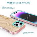 iPhone 14 Pro Ahastyle WE13 360 Suojaushybridikotelo - kultainen marmori