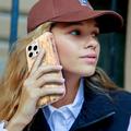 iPhone 14 Pro Ahastyle WE13 360 Suojaushybridikotelo - kultainen marmori