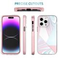 iPhone 14 Pro Ahastyle WE13 360 Suojaushybridikotelo - pastelli marmori