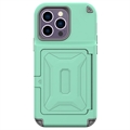 iPhone 14 Pro Hybridikotelo - Piilotettu Peili ja Korttipaikka