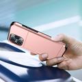 iPhone 14 Pro Hybridikotelo Liukuvalla Korttipaikalla - Ruusukulta