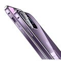 iPhone 14 Pro Magneettikotelo Panssarilasi - 9H sella - Violetti