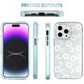 iPhone 14 Pro Max Ahastyle WE13 360 Suojaushybridikotelo - Daisies