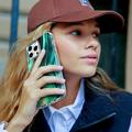 iPhone 14 Pro Max Ahastyle WE13 360 Suojaushybridikotelo - vihreä marmori