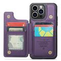 iPhone 14 Pro Max Caseme C22 Kotelo RFID-korttilompakko - Violetti