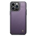 iPhone 14 Pro Max Caseme C22 Kotelo RFID-korttilompakko - Violetti