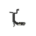 iPhone 14 Pro Max Latausliitin Flex Kaapeli - Hopea