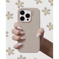 iPhone 14 Pro Nudient Base Slikonikotelo - Beige