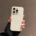 iPhone 14 Pro silikonisuojus, jossa on kamerasuoja - MagSafe-yhteensopiva - Valkoinen