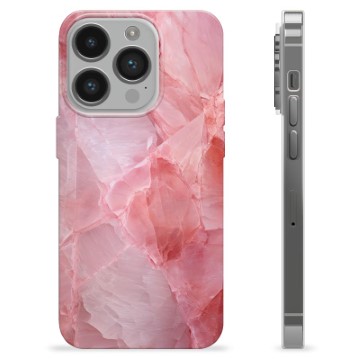 iPhone 14 Pro TPU Suojakuori - Vaaleanpunainen Kvartsi