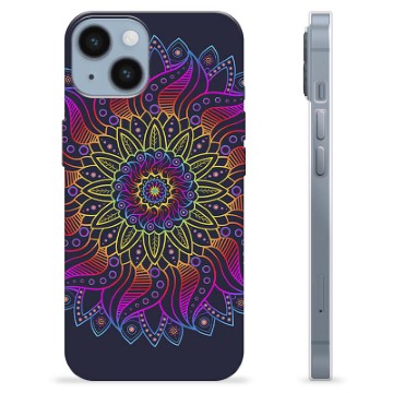 iPhone 14 TPU Suojakuori - Värikäs Mandala