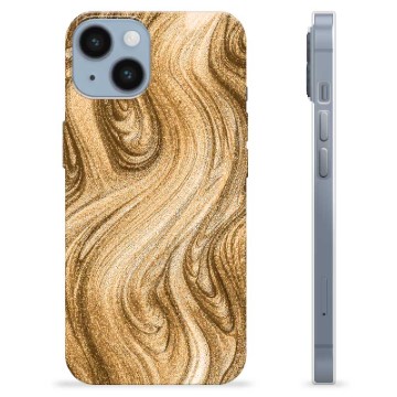 iPhone 14 TPU Suojakuori - Kultainen Hiekka