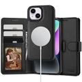 iPhone 14 Tech-Protect 2-in-1 lompakkokotelo - Magsafe-yhteensopiva - Musta