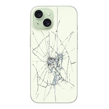 iPhone 15:n Takakannen Korjaus - Vain lasi - Vihreä