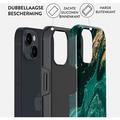 iPhone 15 Burga Tough Hybridikotelo - Emerald Pool