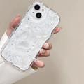 iPhone 15 Perhos- ja helmi-TPU-kotelo - läpinäkyvä