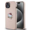 iPhone 15 Hello Kitty Kitty Kitty Asleep MagSafe Kotelo - Vaaleanpunainen