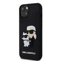 iPhone 15 Karl Lagerfeld 3D kumi Karl & Choupette NFT Case - Musta