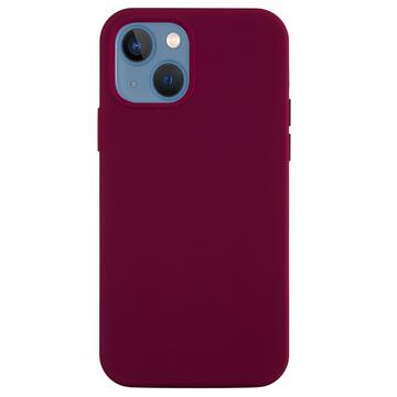 iPhone 15 Liquid Silicone Suojakuori - Viininpunainen