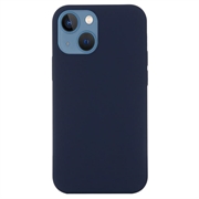 iPhone 15 Nestemäinen Silikoni Suojakuori - MagSafe-yhteensopiva - Tummansininen