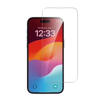 iPhone 15 Plus 4smarts Toinen lasinen näytönsuoja kiinnityskehyksellä - 9H (Avoin pakkaus - Erinomainen) - Kirkas