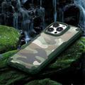 iPhone 15 Plus Anti-Shock Hybridikotelo - Naamiointi - Vihreä