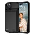 iPhone 15 Plus Vara-akkukuori - 8500mAh - Musta