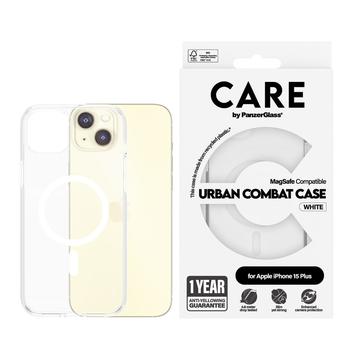 iPhone 15 Plus PanzerGlass Care Urban Combat Case - MagSafe-yhteensopiva - Valkoinen