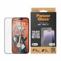 iPhone 15 Plus PanzerGlass Ultra-Wide Fit EasyAligner -Panssarilasi - 9H - musta kehys