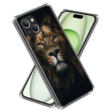 iPhone 15 Plus Tyylikäs Sarjan Erittäin Ohut TPU-kotelo - Lion