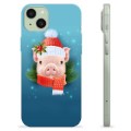 iPhone 15 Plus TPU Suojakuori - Talvi Possu