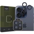 iPhone 15 Pro/15 Pro Max Hofi Camring Pro+ Kameran Linssisuoja - Laivastonsininen Reuna