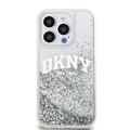 iPhone 15 Pro DKNY Liquid Glitter Arch Logo Suojakuori