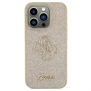 iPhone 15 Pro Guess Fixed Glitter 4G Metal Logo Kotelo