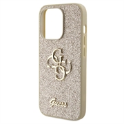 iPhone 15 Pro Guess Fixed Glitter 4G Metal Logo Kotelo