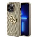 iPhone 15 Pro Guess rei'itetty 4G Glitter Logo Suojakuori - Kultainen