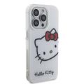 iPhone 15 Pro Hello Kitty IML Kitty Pää Kotelo - Valkoinen