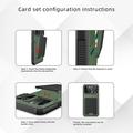 iPhone 15 Pro Hybridikotelo korttipidikkeellä - MagSafe-yhteensopiva - Vihreä