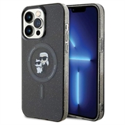 iPhone 15 Pro Karl Lagerfeld IML Glitter Karl & Choupette MagSafe Kotelo