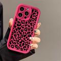 iPhone 15 Pro Leopardikuvio TPU-kotelo - Kuuma Pinkki