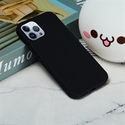 iPhone 15 Pro Liquid Silicone Suojakuori - Musta