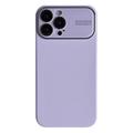 iPhone 15 Pro Liquid Silikoni Kotelo Jossa on Linssin Lasisuojaus