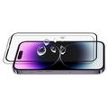 iPhone 15 Pro Max Mocolo Full Size Panssarilasi - 9H - Musta Reuna